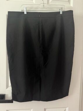 Ann Taylor Black Tailored Pencil Skirt